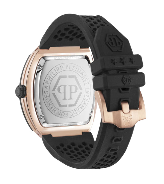 THE HEXAGON PHANTOM 44MM Black / Polyurethane Black Dial