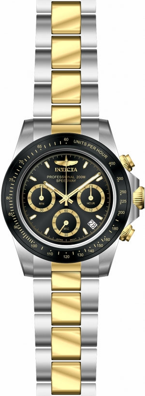 Speedway Chronograph Black Dial / Two-Tone Silver-Gold Stainless Steel Bracelet Black Dial