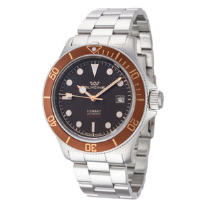 Combat 42 mm / Brown / Silver Brown Dial