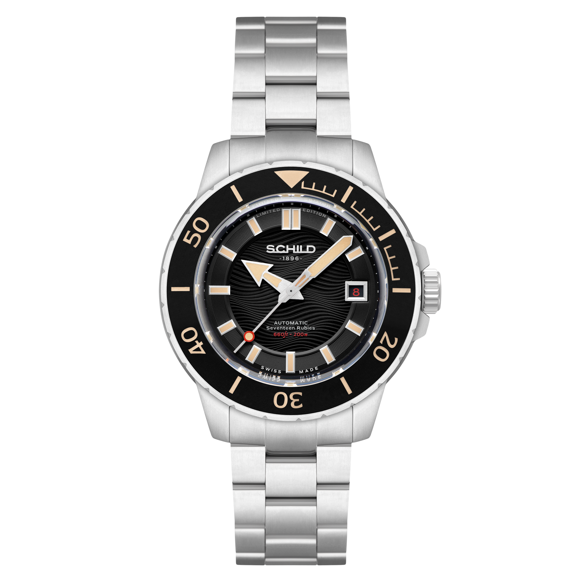 Hermann Swiss Automatic Limited Edition Black / Stainless Steel | Black Dial