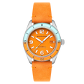 Fleuss Automatic Orange / Leather | Orange Dial