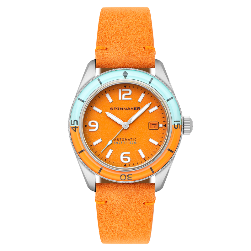 Fleuss Automatic Orange / Leather | Orange Dial