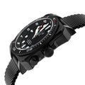 XO Submarine Sellita SW200 rotating bezel Black dial Black PVD Divers watch Mesh | Black Dial
