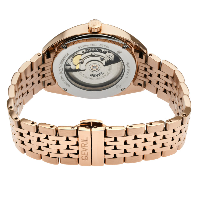Five Points Gevril Five Points Dress Watch Sellita SW200  Rose | Rose Gold Dial
