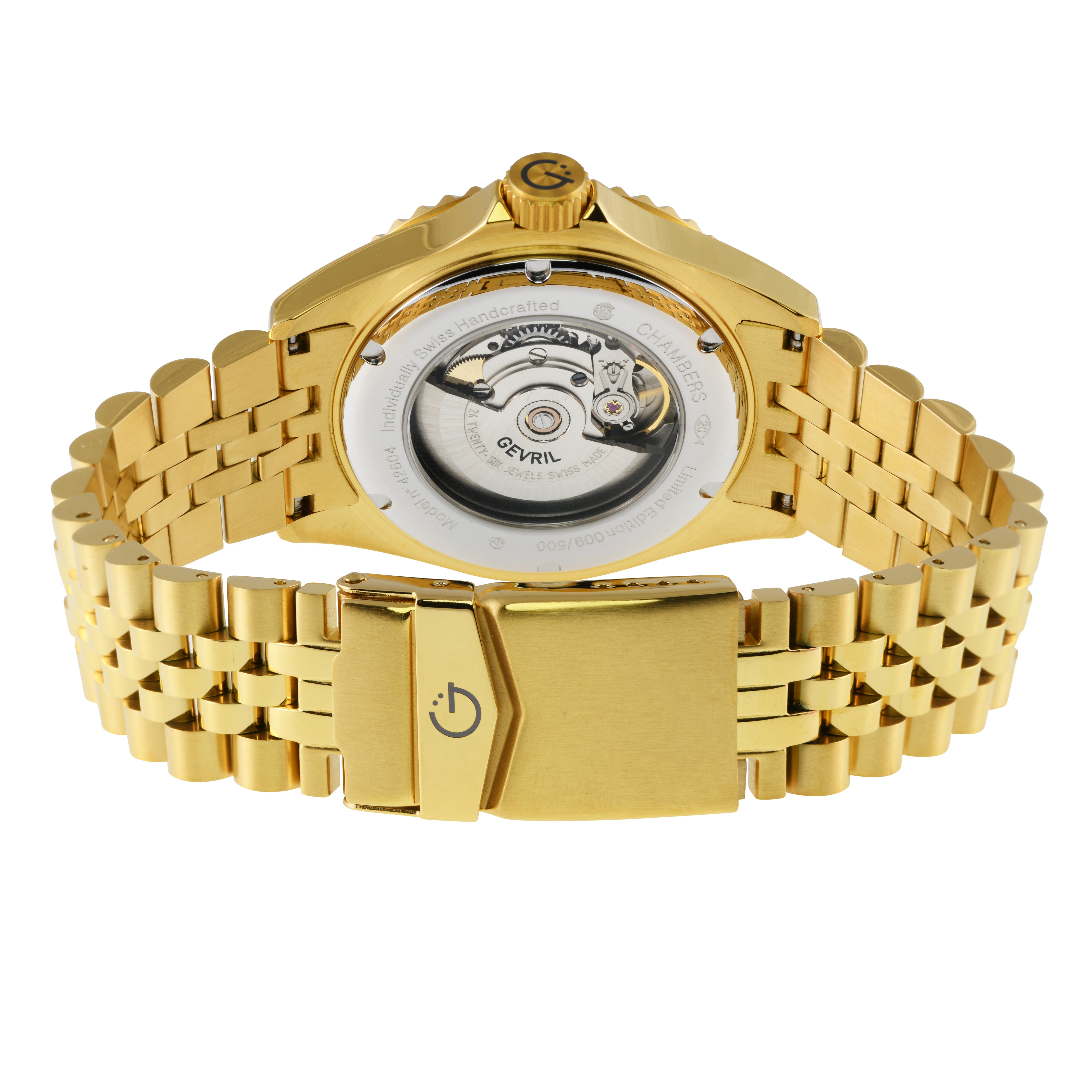 Chambers Gevril Swiss Made Sellita SW200 Ceramic rotation bezel