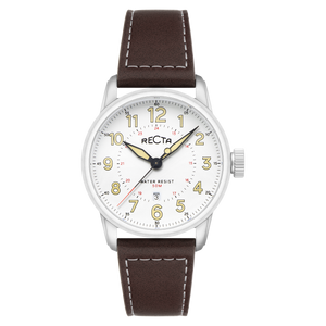 Altitude Japan Quartz White / Leather | Notched Caseback Dial