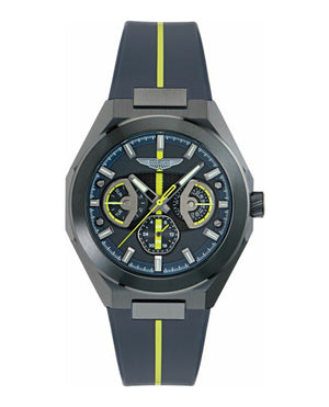 TKS Gunmetal IP/Blue Silicone with Race Stripe Black Dial
