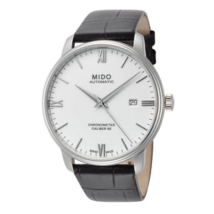 Baroncelli SI 40mm / White / Black | White Dial