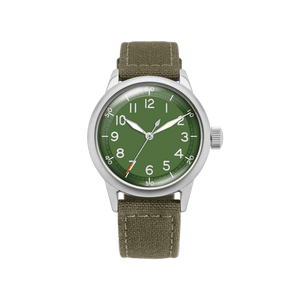 Spec 2 Ameriquartz - Olive Green Limited 40mm Green Matte Green (350C) Dial