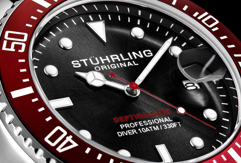 Aquadiver 3950r Black/Rubber | Black Dial