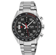 Ascari - Chronograph Swiss made Automatic Chrono Sellita SW500 forged carbon bezel  Black dial, Stainless steel | Black Dial