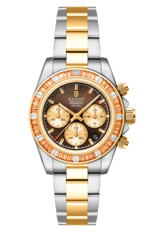 Accelero Rainbow Chronograph Brown / Two-tone Stainless Steel | Brown Dial