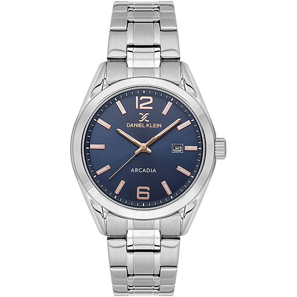 Arcadia ER - Date - Stainless Strap - DK13691 Silver / Blue Dial | Blue Dial