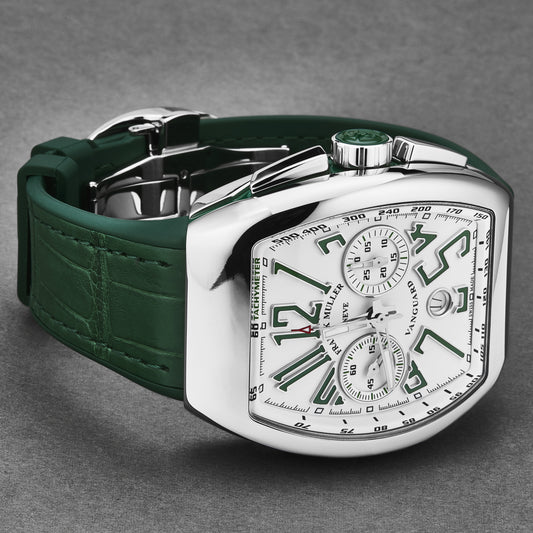 Vanguard 45CCWHTGRN / White | White Dial