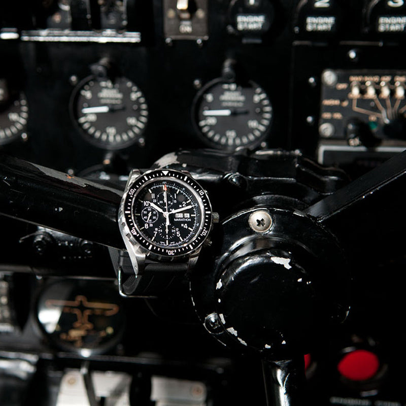 46mm Jumbo Diver/Pilot's Automatic Chronograph (CSAR) MARATHON