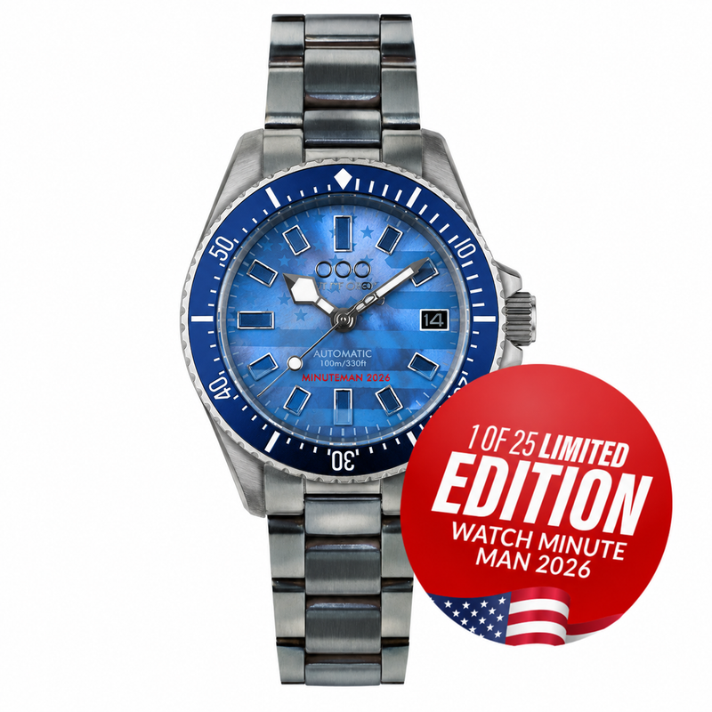 Minuteman 2026 Limited Edition Blue Flag  Limited 1-25 (Extend Deliver) Blue Dial
