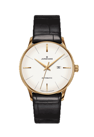 Meister Damen Automatic Alligator Silver Dial / Black Alligator Leather Strap Silver Dial