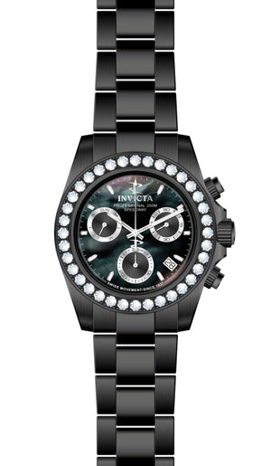 Elite Diamond Black Mother-of-Pearl dial / Black Stainless Steel Bracelet Black Mother-of-Pearl Dial