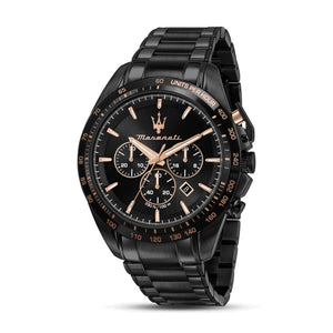TRAGUARDO Black / Stainless Steel Black Dial