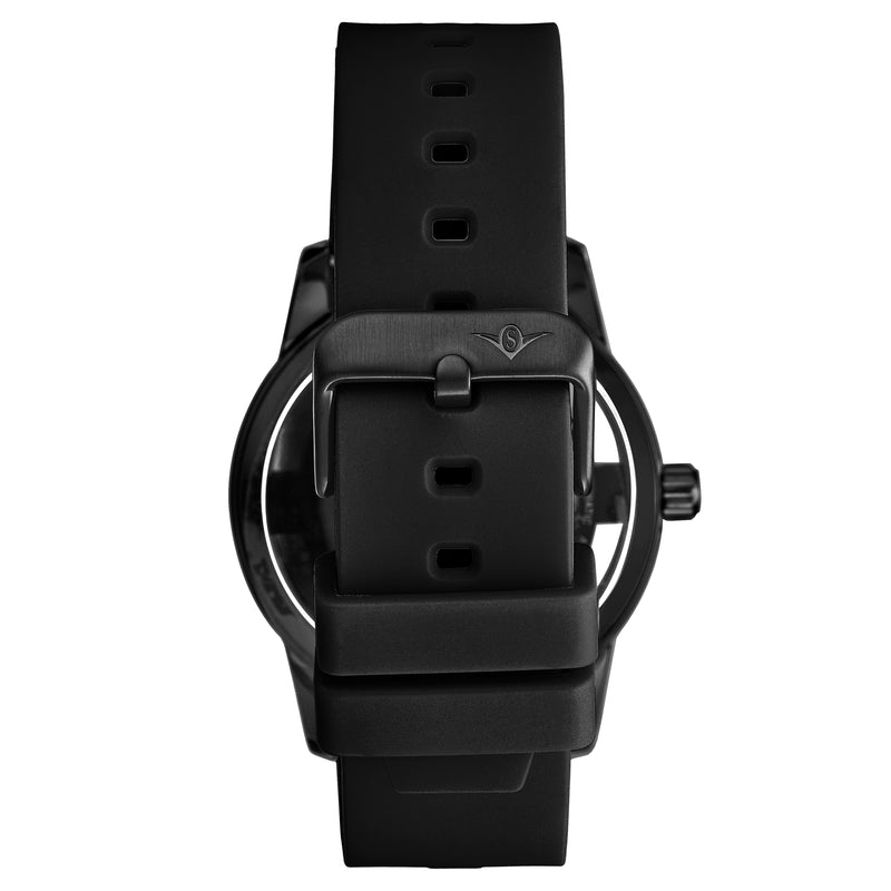 Legacy Black/Black Rubber | Skeleton Dial
