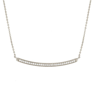 Sophia Bar Necklace 18k White Gold