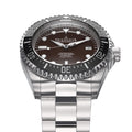 Deep Marine Explorer Swiss Automatic II Silver bezel | Brown Dial