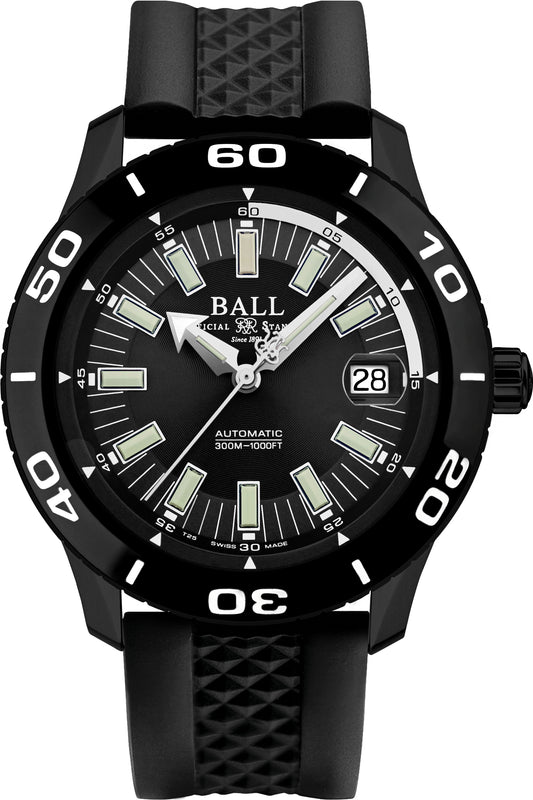 Fireman NECC Black Dial, Rubber Strap