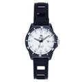 Reef Strap Watch w/Date Black/White | Silver Dial