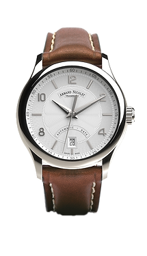 M02 Silvered/Leather | Silver Dial