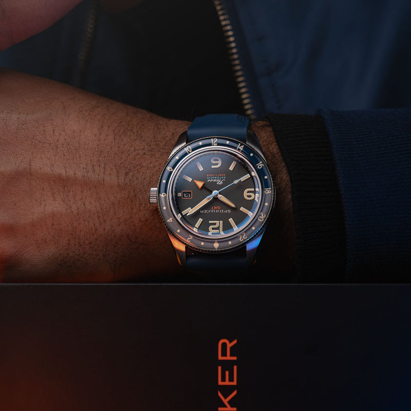 Spinnaker Fleuss GMT Automatic Grey / Stainless Steel | Grey Dial