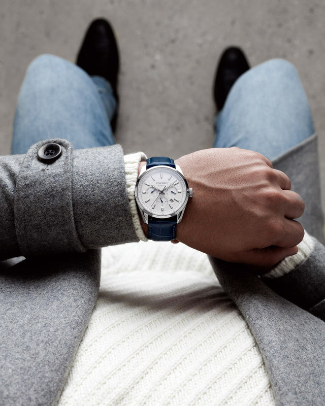 THE RESERVE AUTOMATIC - BLUE/SILVER Blue/Silver | White Dial