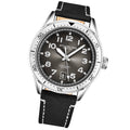 Monaco Black/Leather/Black Dial/Silver Case | Black Dial