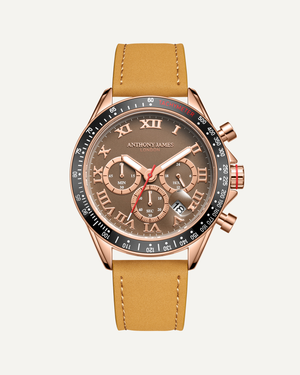 Tachymeter Turbo Brown/Brown Leather
