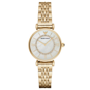 Classic White Mother-Of-Pearl Dial / Gold-Tone Stainless Steel Bracelet Mother-of-Pearl Dial