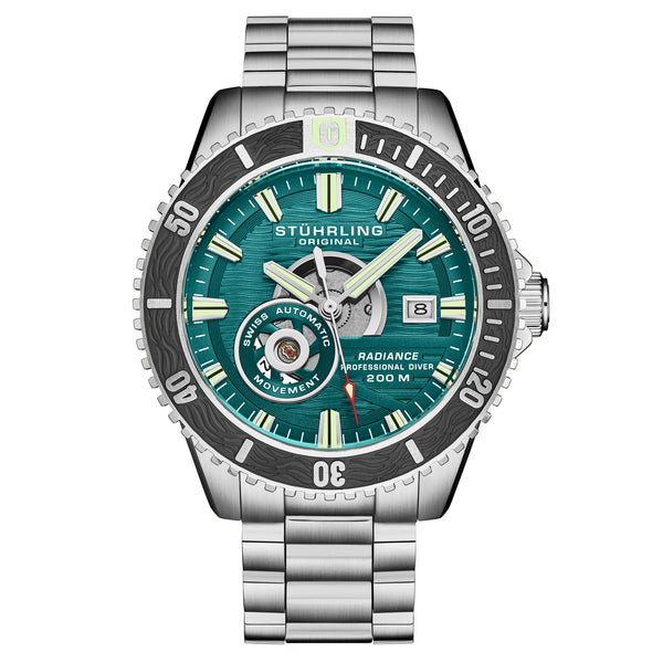 Radiance Automatic 44mm Skeleton Turquoise/Silver | TOURQUISE Dial