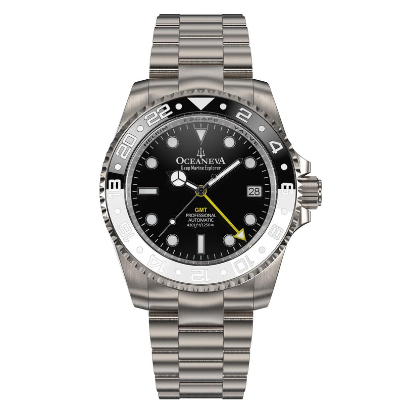 Seiko NH34 Titanium Automatic GMT 1250M Deep Marine Explorer II