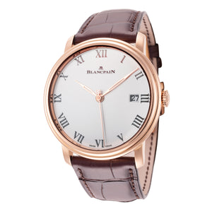 Villeret 42mm / White / Brown | White Dial