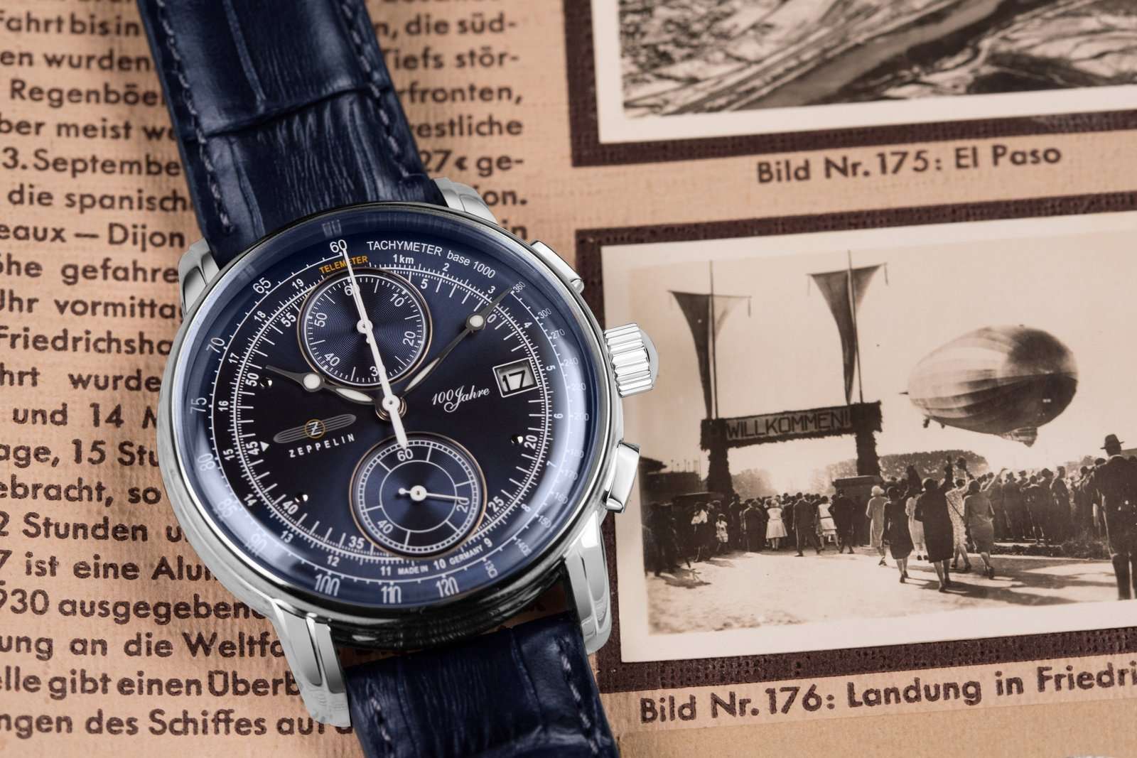 100 Jahre Chronograph Blue | Blue Dial