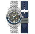 Spinnaker Fleuss GMT Automatic Grey / Stainless Steel | Grey Dial