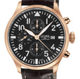 Vaughn Swiss automatic ETA 7750 pilot chronograph black, rose | Black Dial