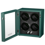 Mainspring Oxford Guardian 4-Slot Watch Winder - Green