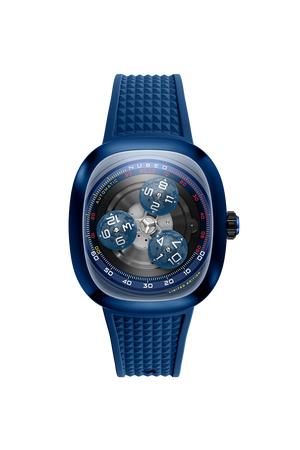 Tri-star Orbit Automatic Limited Edition Black / Rubber Strap | Black Dial