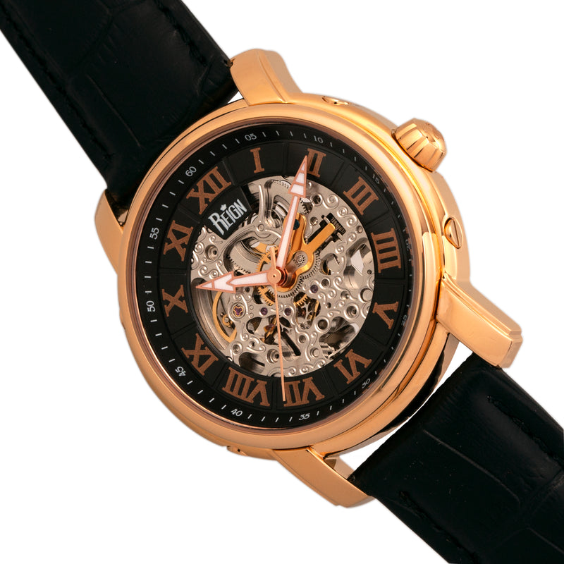 Kahn Rose Gold/Black | Black Dial