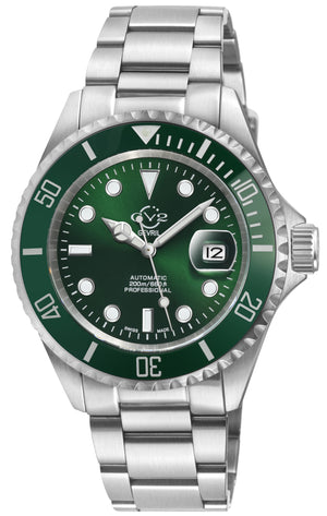 Liguria GV2 by Gevril Swiss Automatic, Green Dial, Green Bezel, SS Bracelet | Green Dial