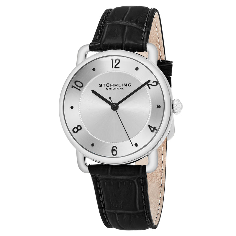 Symphony Black/Leather/Silver Dial/Silver Case 844.02 | Silver Dial