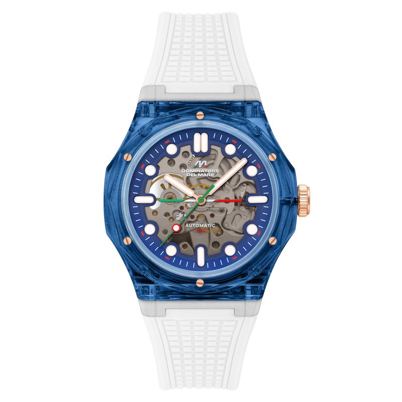 Ravello Automatic Blue & White / Silicone | Blue Dial
