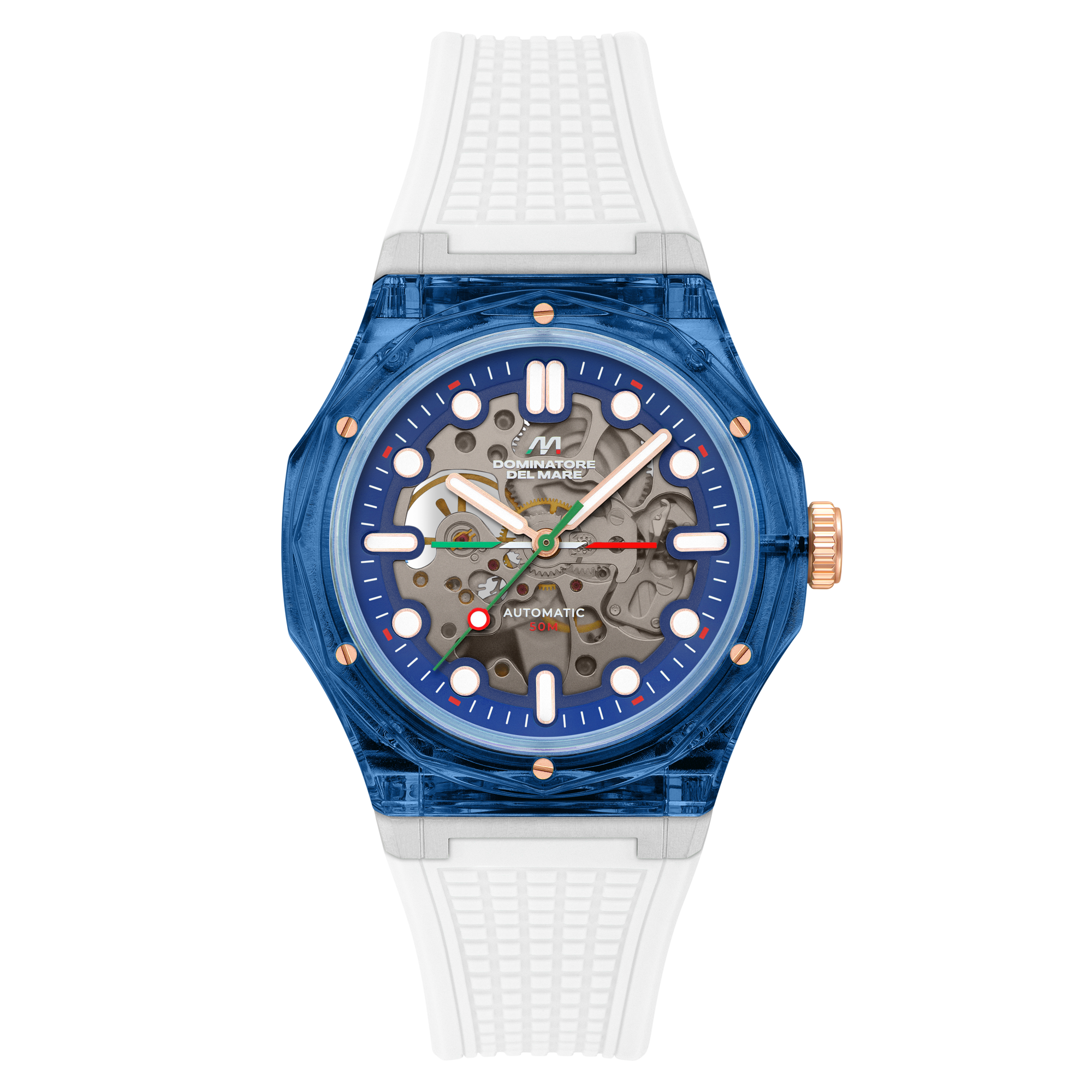 Ravello Automatic Blue & White / Silicone | Blue Dial
