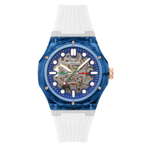 Ravello Automatic Blue & White / Silicone | Blue Dial