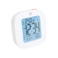 Compact Alarm Clock with Temperature and Date Clock, LCD, Alarm, Mini, White (25/50)