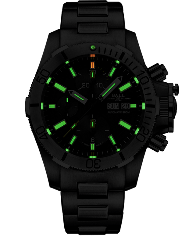 Engineer Hydrocarbon Submarine Warfare Chronograph Black | Black Dial